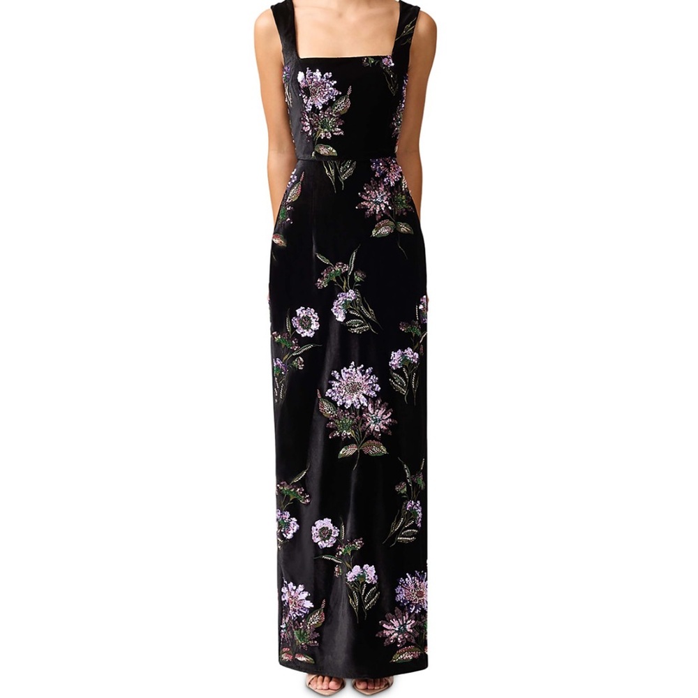 Elliatt clio sequin velvet gown
